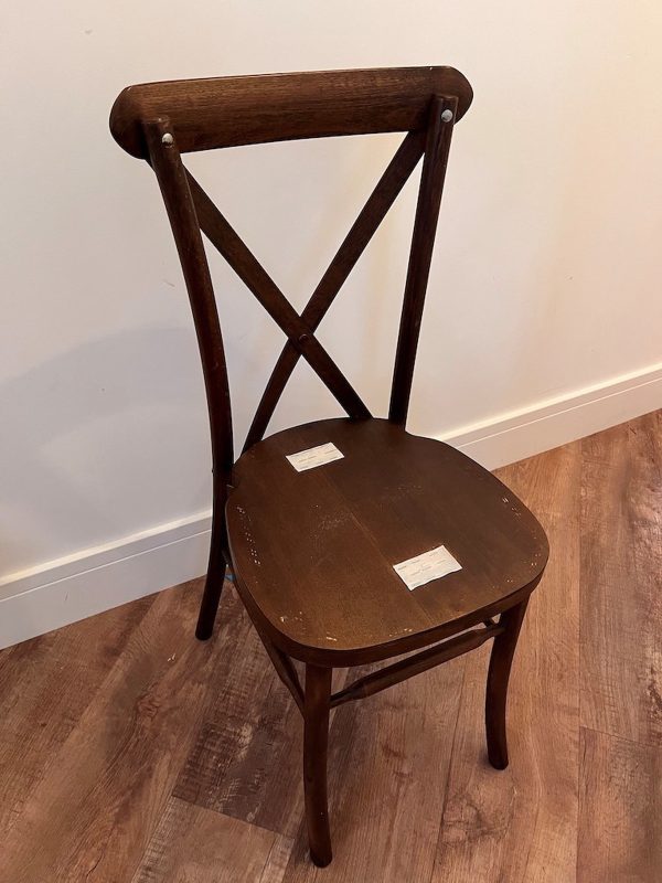 Rosetone Cross Back Stacking Chairs - Image 4