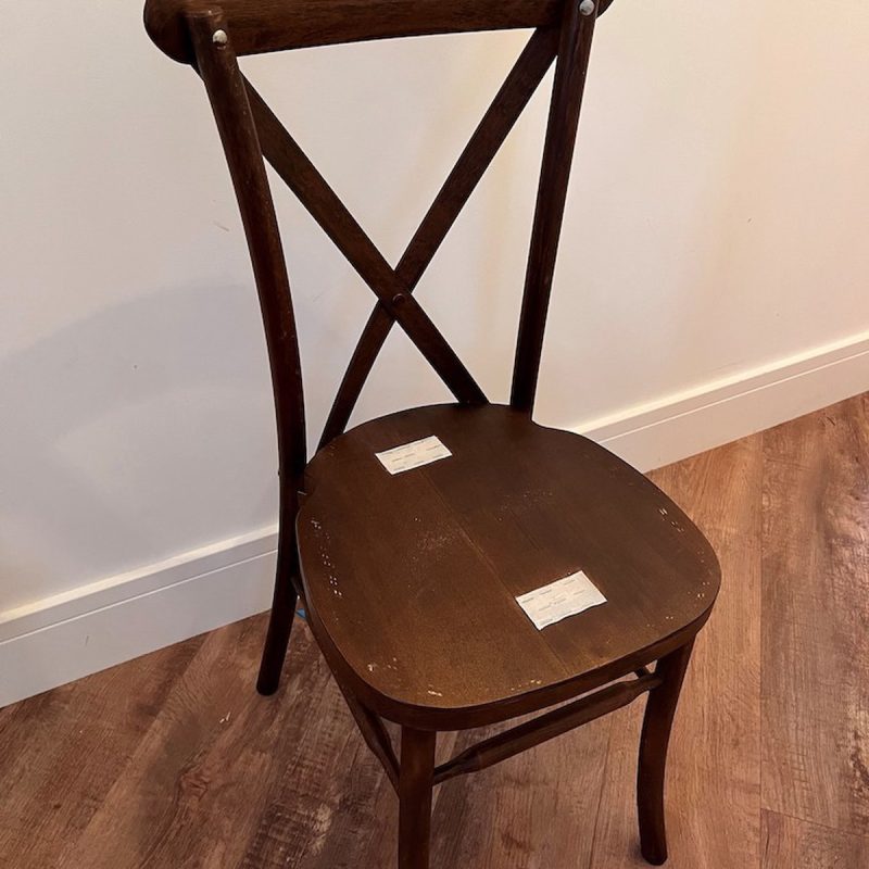 Rosetone Cross Back Stacking Chairs - Image 2