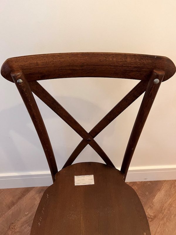 Rosetone Cross Back Stacking Chairs - Image 3