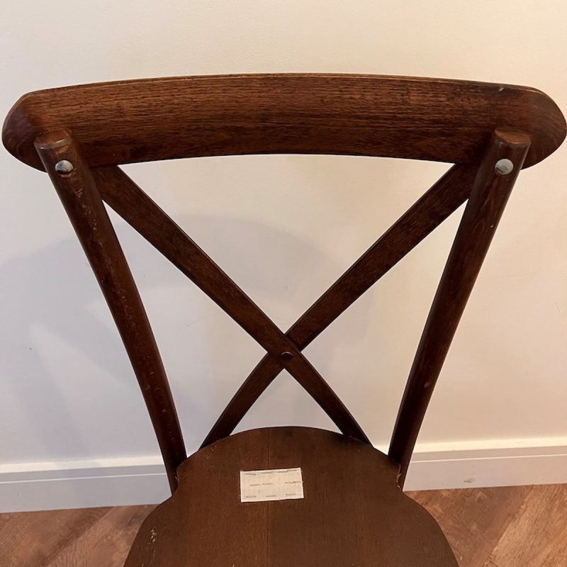 Rosetone Cross Back Stacking Chairs - Image 3