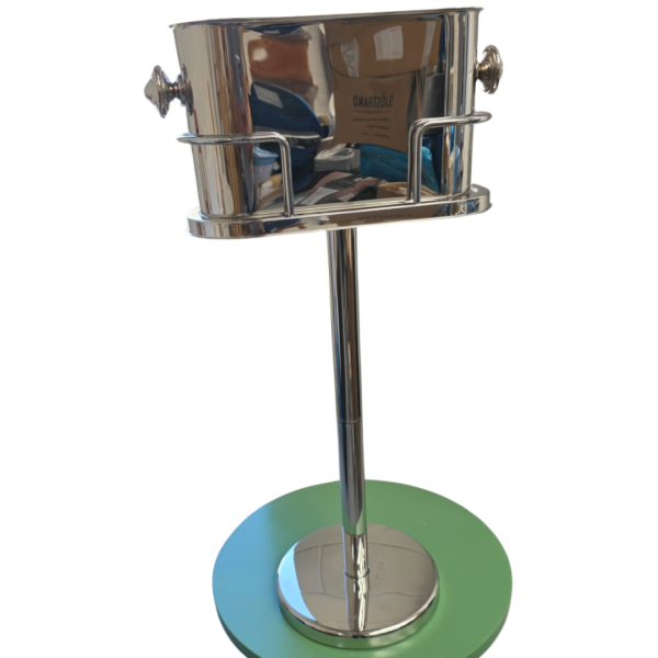 Double Wine/Champagne Bucket & Stand – Stainless Steel - Image 2